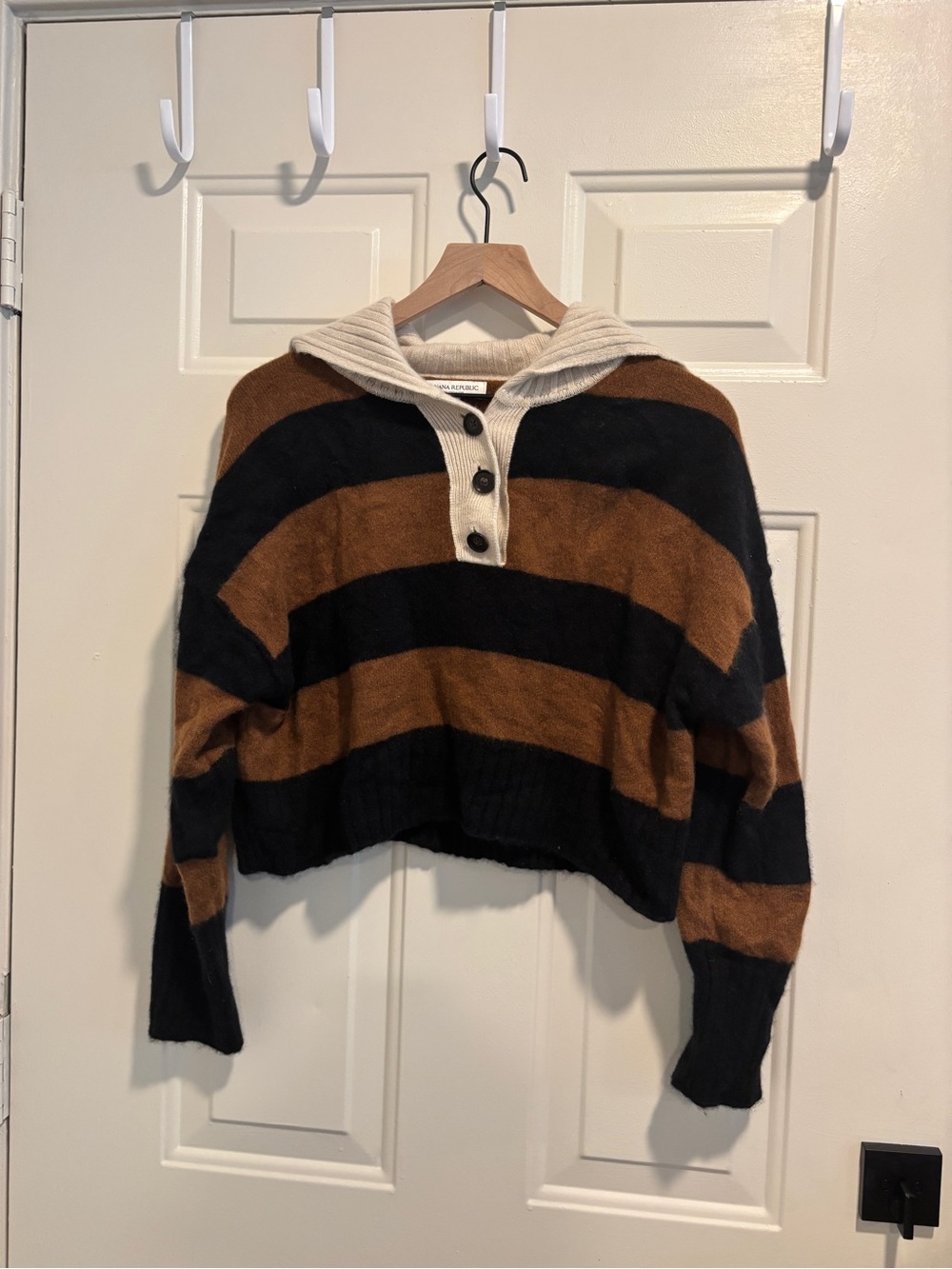 banana republic cashmere cropped sweater